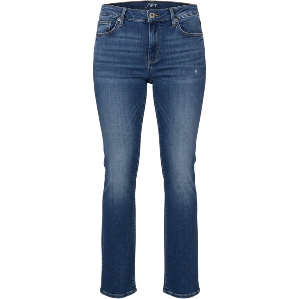 Ann Taylor LOFT Modern Sexy Boot Jeans Womens 32/14 Medium Wash Blue Bootcut